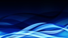 Fantasy lights Ribbons blue gradient