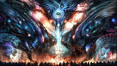 Fantasy mage multicolor artwork