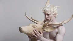 Fantasy Men deer horns blondes male models Cernunnos