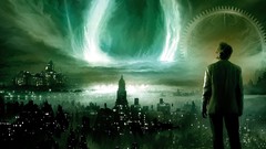 Fantasy Music headphones City Lights 3d cities science fiction 