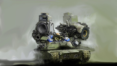 Fantasy Music tank huge artwork