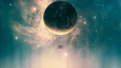 Fantasy outer space planets