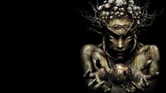 Fantasy psychedelic terrible infected artwork