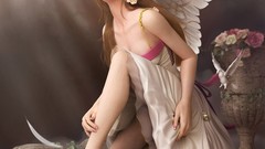 Fantasy roses wings doves angels fantasy art high heels 