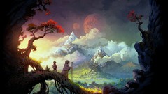 Fantasy Trees clouds Daniel Lieske