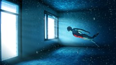 Fantasy water blue dark hope swimming hackett