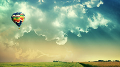 Farm clouds Landscapes hot