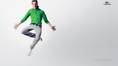 Fashion brands lacoste jumping Simple Background male models