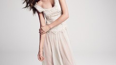 Fashion brunettes models miranda kerr photo shoot white wall