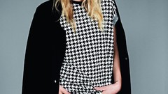 Fashion brunettes models photo shoot houndstooth Lily Donaldson