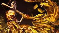 Fashion fabric brunettes models Photo manipulation necklaces 