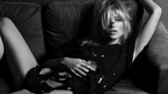 Fashion grayscale kate moss