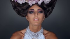 Fashion model painted body