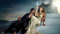 Fashion photography gowns wine