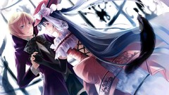 Feathers Anime dress blondes brunettes kuroshitsuji ciel 