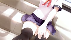 Feet Anime Manga school uniforms seifuku panties thigh highs 