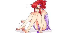 Feet Anime nail polish tengen toppa gurren lagann redheads 