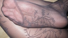 Feet tattoo design nylon feet