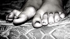 Feet toes grayscale monochrome