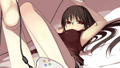 Feet xbox glasses meganekko