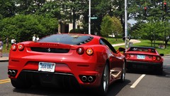 Ferrari vehicles Supercars red