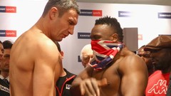 Fight boxers Vitali Klitschko Dereck Chisora