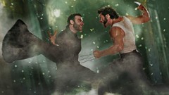 Fight wolverine Hugh Jackman Sabretooth artwork X-Men: Origins