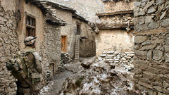 Fighting foreign shore Marines