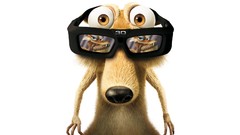 Film Computers white background Ice Age funny animated 3D 