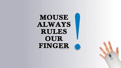 Fingers saying mice rules