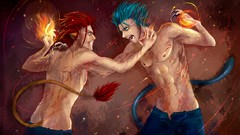 Fire Anime fight bleach tails k project grimmjow jaegerjaquez 
