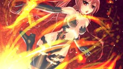 Fire anime girls nyaruko Cthugha Kuuko