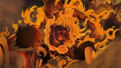 Fire Anime Manga ace monkey d luffy brotherhood One Piece 