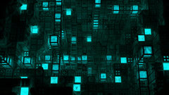 Fire blue light blue