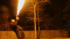 Fire dancing