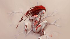 Fire fantasy angel artwork