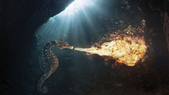 Fire fantasy art sunlight