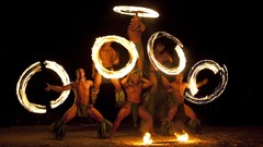 Fire French Polynesia dancers Moorea