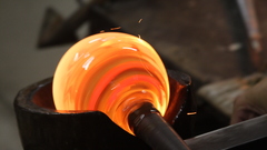 Fire glass glass art