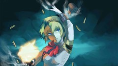 Fire Guns smoke headphones ammunition bullet holes flames 