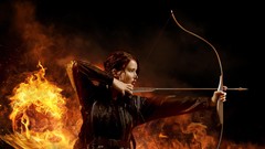 Fire jennifer lawrence artwork the hunger games katniss 