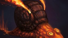 Fire lava Pokemon slime artwork digital art MAGMA Magcargo