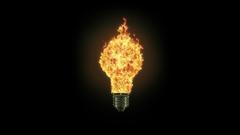Fire light bulbs black