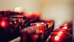 Fire lights Candles bokeh depth of field candlelight