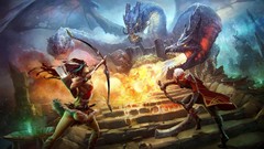 Fire Men woman Dragons snakes stage spit battles hydra artwork 