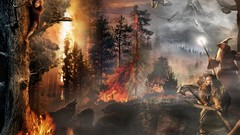 Fire Mountains Wolves Eagles climbing forests Gandalf The 