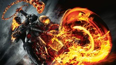 Fire Movies ghost Ghost Rider Nicolas Cage motorbikes flaming 