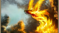 Fire phoenix fantasy art