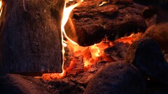 fire red burning sweden campfire