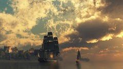 Fire ships pirates sailing ship sails sail ship